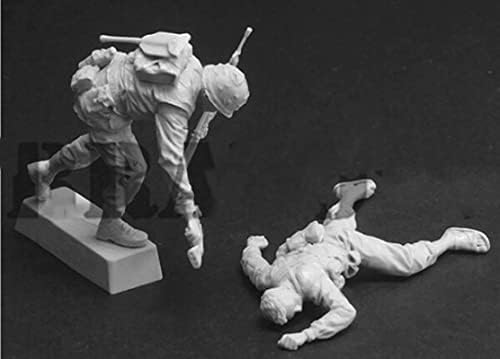 Goodmoel 1/35 Виетнамската война, Победа на американския войник над враг, Комплект за моделиране Войник от смола