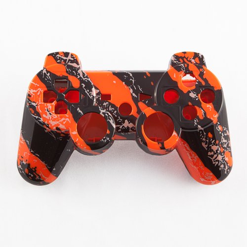 Orange Мраморна Хидро-Окунутая Изработени по Поръчка обвивка контролер за PS3