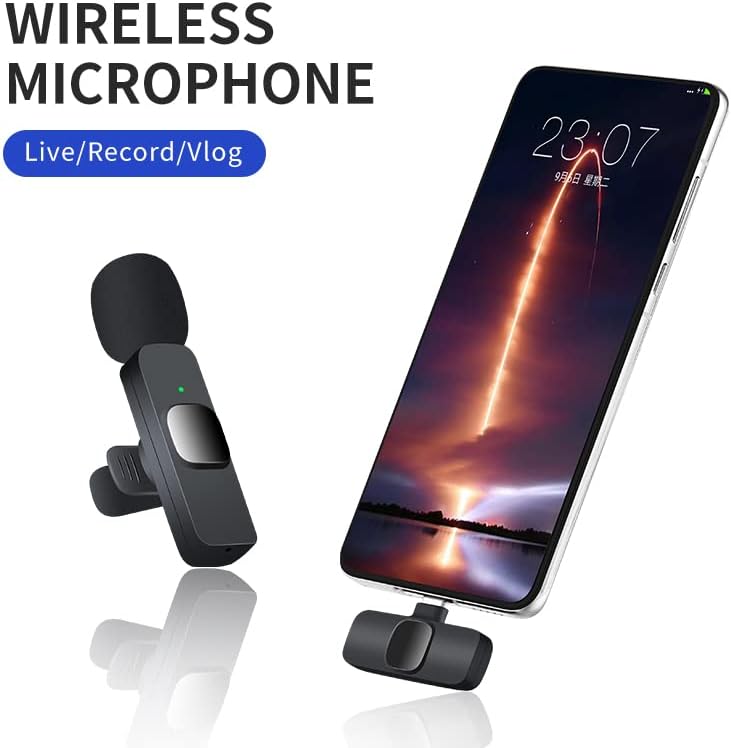 Безжична петличный мини микрофон FAZFACTORY за iPhone - 2 безжични микрофона - Щепсела и да играе с помощта