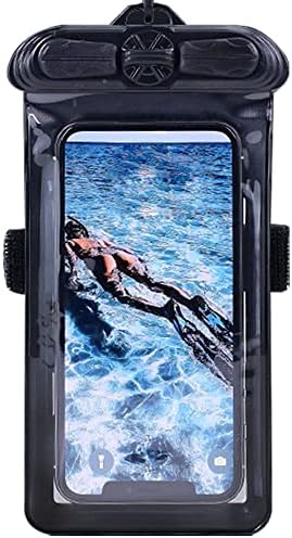 Калъф за телефон Vaxson, черен, съвместимо с BLU G90 PRO, водоустойчив калъф, суха чанта [без защитно фолио