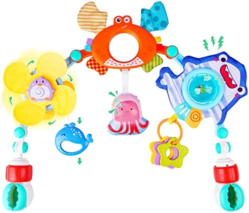 VZZNN Играчка-Арка за Детска Количка, Подвижни Играчки за домашни животни в бебешко легло, Складное Автомобилна