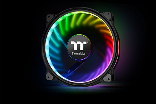 Thermaltake Riing Плюс 20 RGB TT Premium Edition с контролер 200 мм с поддръжка на софтуер Кръгли 12 адресируеми