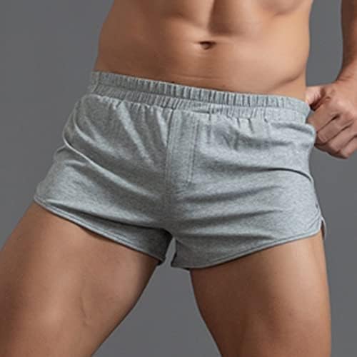 Bmisegm мъжко бельо, мъжки летни обикновена памучни панталони с еластична гумена лента, свободно быстросохнущее ежедневното спортно бельо, мъжко
