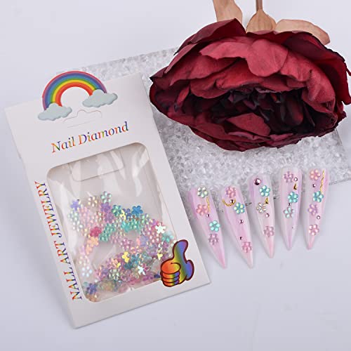 DSHIJIE 3D Цветни Акрилни Окачване за Дизайн на ноктите - Женски Прозрачни Цветни Декорации за нокти под формата на Цветя от Смола, за Сватба, Маникюр, Салон САМ, Бижута, ?