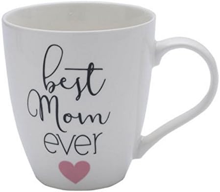 Кафеена Чаша Pfaltzgraff Best Mom Някога Сърце Coffee Mug - Голяма, 18 Мл