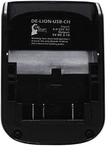 Допълнение към източник на захранване USB за батерии DeWalt DCL060 - Зарядно устройство за мобилни телефони и USB устройства, Аксесоар за литиево-йонни електроинструменти н