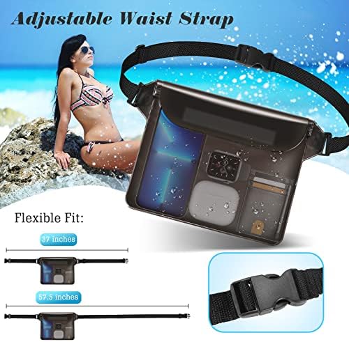 Водоустойчива чанта с поясным колан Плажни аксесоари-Добрият начин да поддържате телефона си и ценни неща в