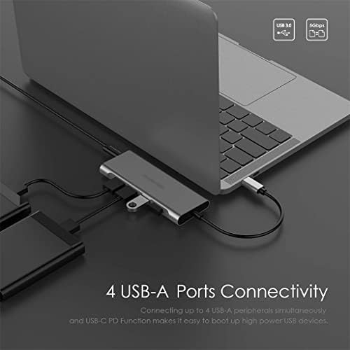 WETYG C USB Хъб Type C Адаптер 4K 60Hz PD USB 3.0 Type C Адаптер за зареждане Pro Air Type-C Адаптер