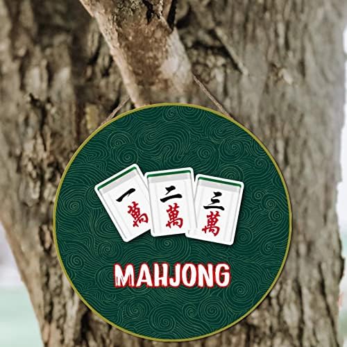 Дървени Табелки Mahjong Плочки Изработени По Поръчка на Дървени Знак Home Wall Art Decor Дървена Табела Знак