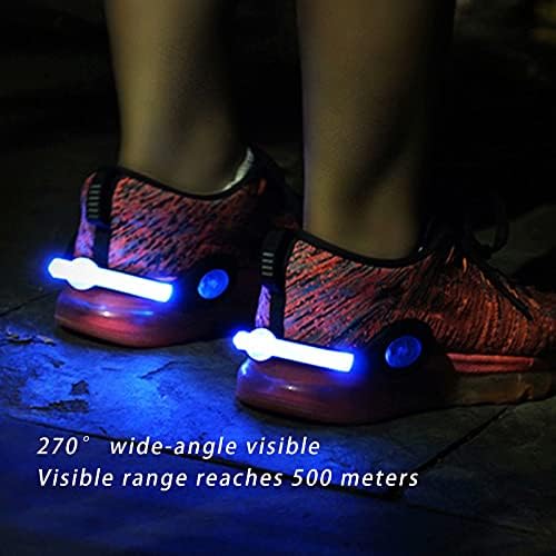 JRYⓇ Led скоби за обувки, Светоотражающее облекло за джогинг-USB Зареждане Има два режима на осветление, Водонепроницаемое