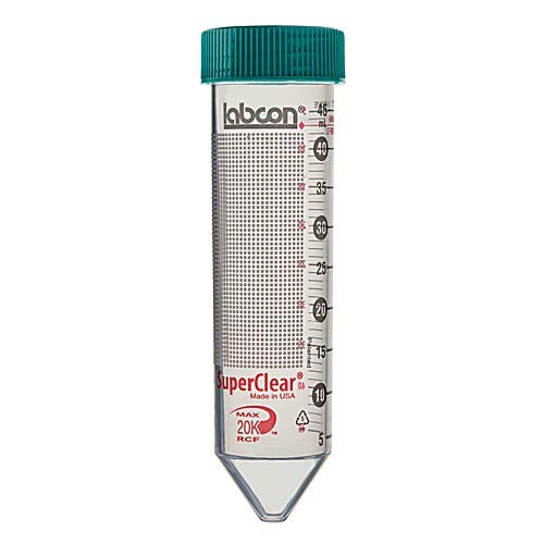 Labcon 3132-340-008-9, Сверхчистая Центрифужная Пробирка с щепсел, по 50 броя в опаковка, Нестерильная, с капацитет